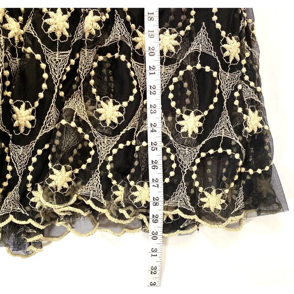 Style and Co Tulle Embroidered Layered Skirt Plus Sz 2X Multicolor Lined Flaws - Picture 14 of 14